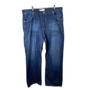 Paper Denim & Cloth Mens Sz 42 Medium Wash Straight Jeans Grunge